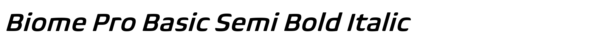 Biome Pro Basic Semi Bold Italic image